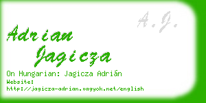 adrian jagicza business card
